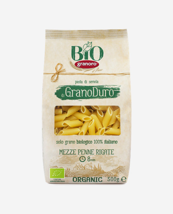 Pasta Mezze Penne Granoro Bio - Fontego dei Sapori