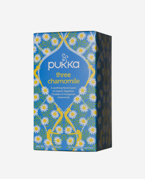 Three Chamomille Tea Pukka Herbs - Fontego dei Sapori