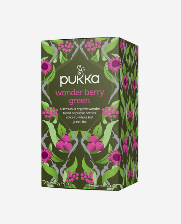 Wonder Berry Green Tea Pukka Herbs - Fontego dei Sapori