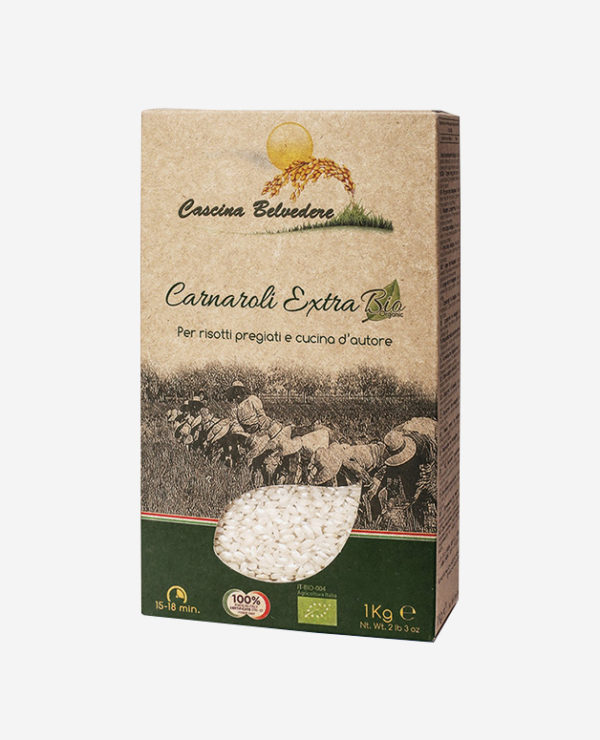 Carnaroli Risotto Spitzenreis weiß - 1 Kg - Cascina Belvedere -Fontego dei Sapori