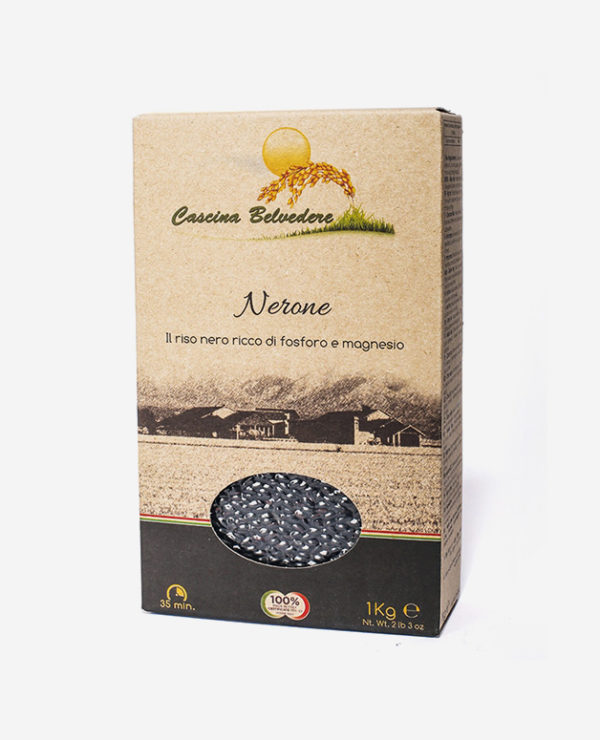 Organic Italian Black Rice - 500 gr - Cascina Belvedere -Fontego dei Sapori