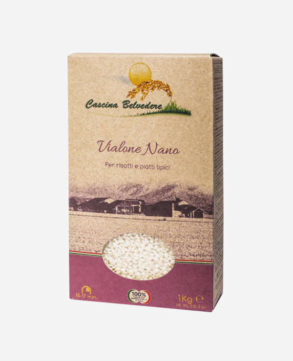 Vialone Nano Risotto Spitzenreis weiß Bio - 1 Kg - Cascina Belvedere -Fontego dei Sapori