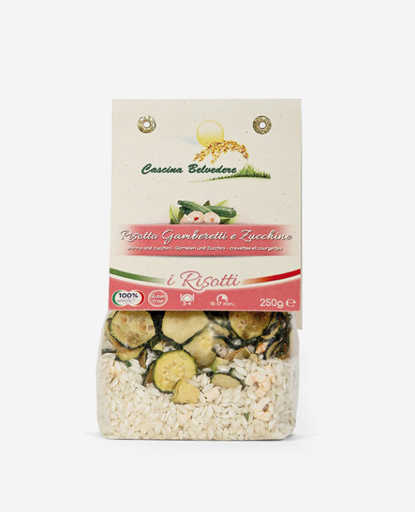 Risotto ai Gamberetti e Zucchine - 250 gr - Cascina Belvedere -Fontego dei Sapori