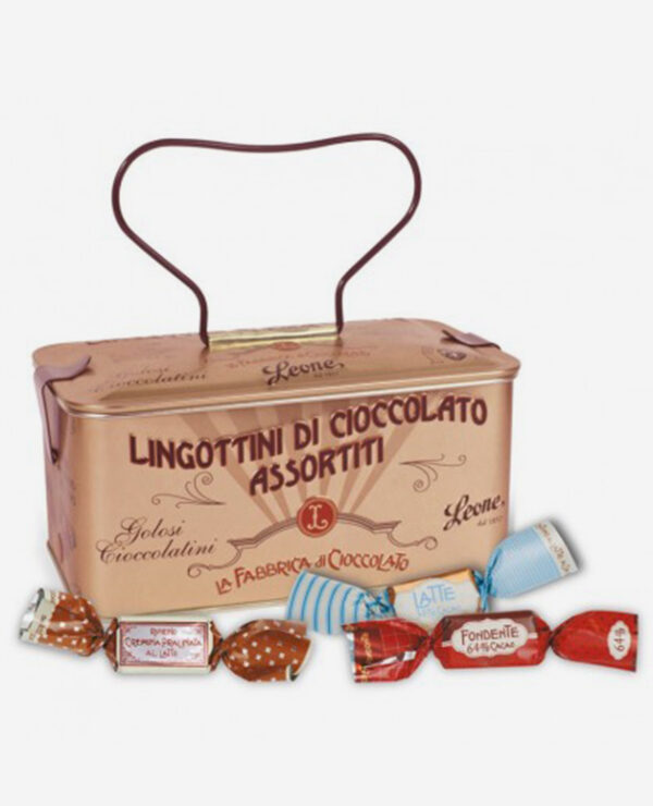 Assorted Chocolate Bars Casket - 150 gr - Pastiglie Leone - Fontego dei Sapori