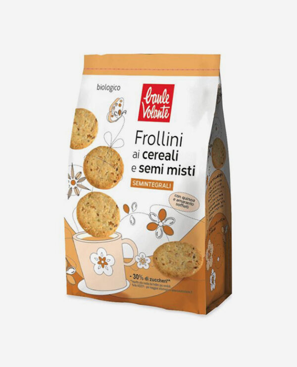 Frollini semintegrali ai cereali e semi misti - Baule Volante - Fontego dei Sapori