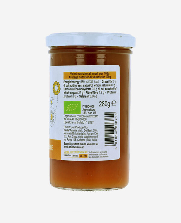 Aprikose Marmelade - 280 gr - Baule Volante Bio - Fontego dei Sapori