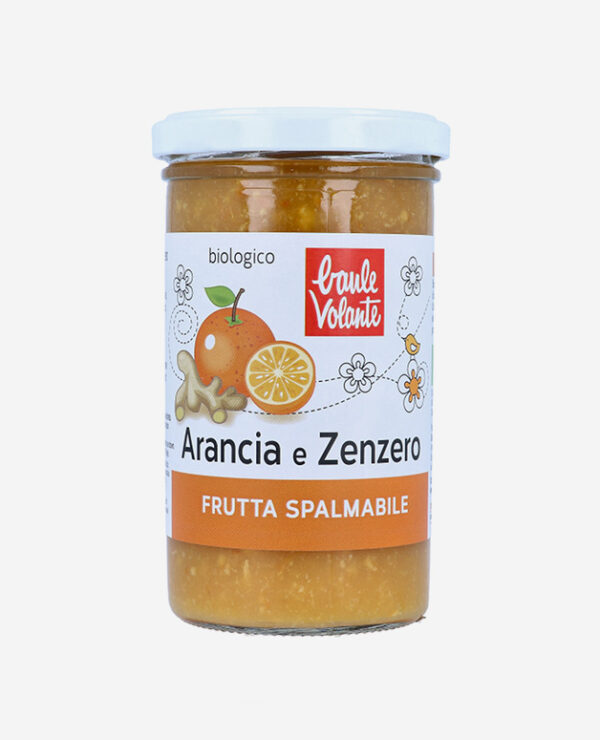 Organic Orange & Ginger Jam - 280 gr - Baule Volante Bio - Fontego dei Sapori