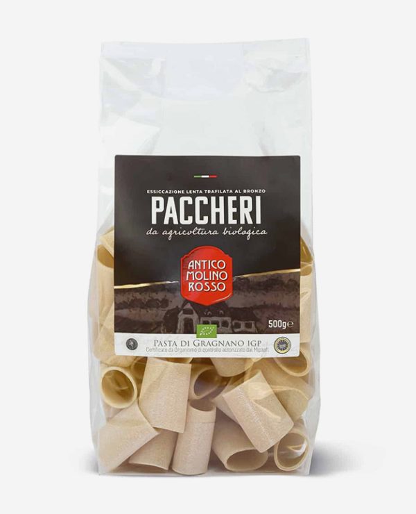 Paccheri Pasta di Gragnano - 500 gr - Biologica I.G.P. - Antico Molino Rosso - Fontego dei Sapori