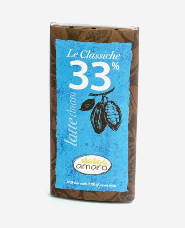 Cioccolato al Latte 33% Cacao- Le Classiche - 100 gr - DolceAmaro - Fontego dei Sapori - Lazise