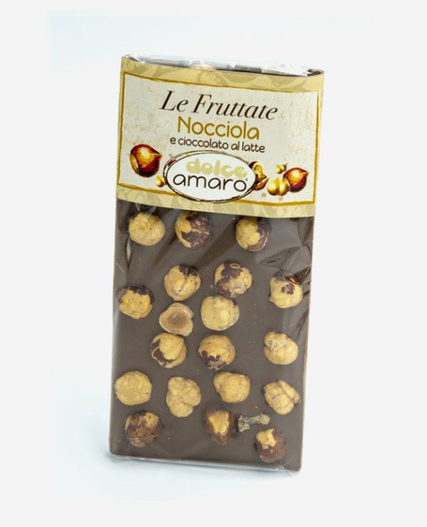 Nocciola e Cioccolato al Latte - Le Fruttate - 100 gr - DolceAmaro - Fontego dei Sapori - Lazise