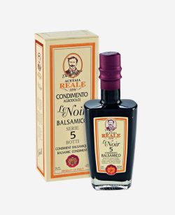 Aceto balsamico glassa condimento LE NOIR 5 – - 250 ml - Acetaia Reale - Fontego dei Sapori - Lazise