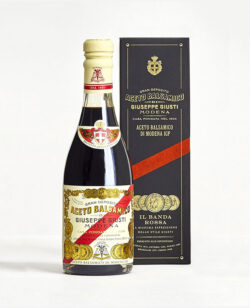 Condimento Aceto Balsamico di Modena IGP - Banda Rossa - 5 Medaglie - 250 ml - Acetaia Giuseppe Giusti di Modena - Fontego dei Sapori