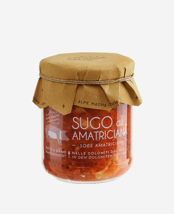 Sugo Amatriciana fatto a mano - 190 gr - Alpe Magna - sughi e salse artigianali - Fontego dei Sapori